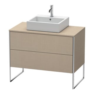 Duravit Meuble sous lavabo XSquare 100x54,8 cm, blanc, 2 tiroirs, pose debout