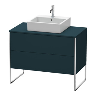 Duravit Meuble sous-lavabo XSquare 100x54,8 cm, blanc mat, 2 tiroirs, debout