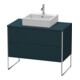 Duravit Meuble sous-lavabo XSquare 100x54,8 cm, blanc mat, 2 tiroirs, debout-1