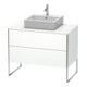 Duravit Meuble sous lavabo XSquare 100x54,8 cm, blanc mat, 2 tiroirs, debout-1