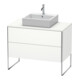 Duravit Meuble sous-lavabo XSquare 100x54,8 cm, blanc mat, 2 tiroirs, posé-1