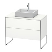 Duravit Meuble sous-lavabo XSquare 100x54,8 cm, blanc mat, 2 tiroirs, posé