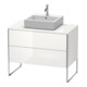 Duravit Meuble sous-lavabo XSquare 100x54,8 cm, blanc mat, 2 tiroirs, posé