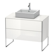 Duravit Meuble sous-lavabo XSquare 100x54,8 cm, blanc mat, 2 tiroirs, posé-2