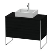 Duravit Meuble sous-lavabo XSquare 100x54,8 cm, blanc mat, 2 tiroirs, posé