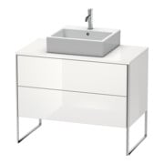 Duravit Meuble sous-lavabo XSquare 100x54,8 cm, blanc mat, 2 tiroirs, posé-2