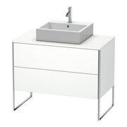 Duravit Meuble sous lavabo XSquare 100x54,8 cm, blanc mat, 2 tiroirs, suspendu