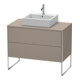 Duravit Meuble sous lavabo XSquare 100x54,8 cm, blanc mat, 2 tiroirs, suspendu-1