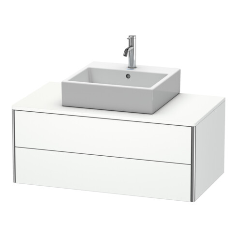 Duravit Meuble sous-lavabo XSquare 100x54,8 cm, blanc mat, 2 tiroirs, suspendu