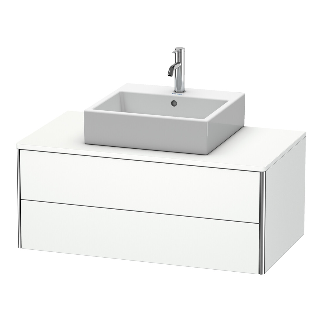 Duravit Meuble sous-lavabo XSquare 100x54,8 cm, blanc mat, 2 tiroirs, suspendu