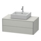 Duravit Meuble sous-lavabo XSquare 100x54,8 cm, blanc mat, 2 tiroirs, suspendu-1