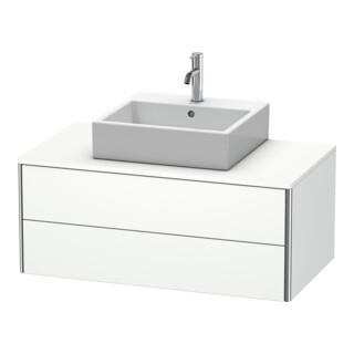 Duravit Meuble sous-lavabo XSquare 100x54,8 cm, blanc mat, 2 tiroirs, suspendu