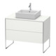 Duravit Meuble sous lavabo XSquare 100x54,8 cm, blanc mat, 2 tiroirs, vertical-1