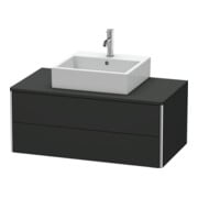 Duravit Meuble sous-lavabo XSquare 100x54,8 cm, gris mat, 2 tiroirs, wd