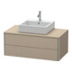 Duravit Meuble sous-lavabo XSquare 100x54,8 cm, sans poignée, 2 tiroirs, suspendu-1