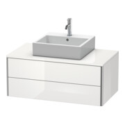 Duravit Meuble sous-lavabo XSquare 100x54,8 cm, sans poignée, 2 tiroirs, suspendu-2