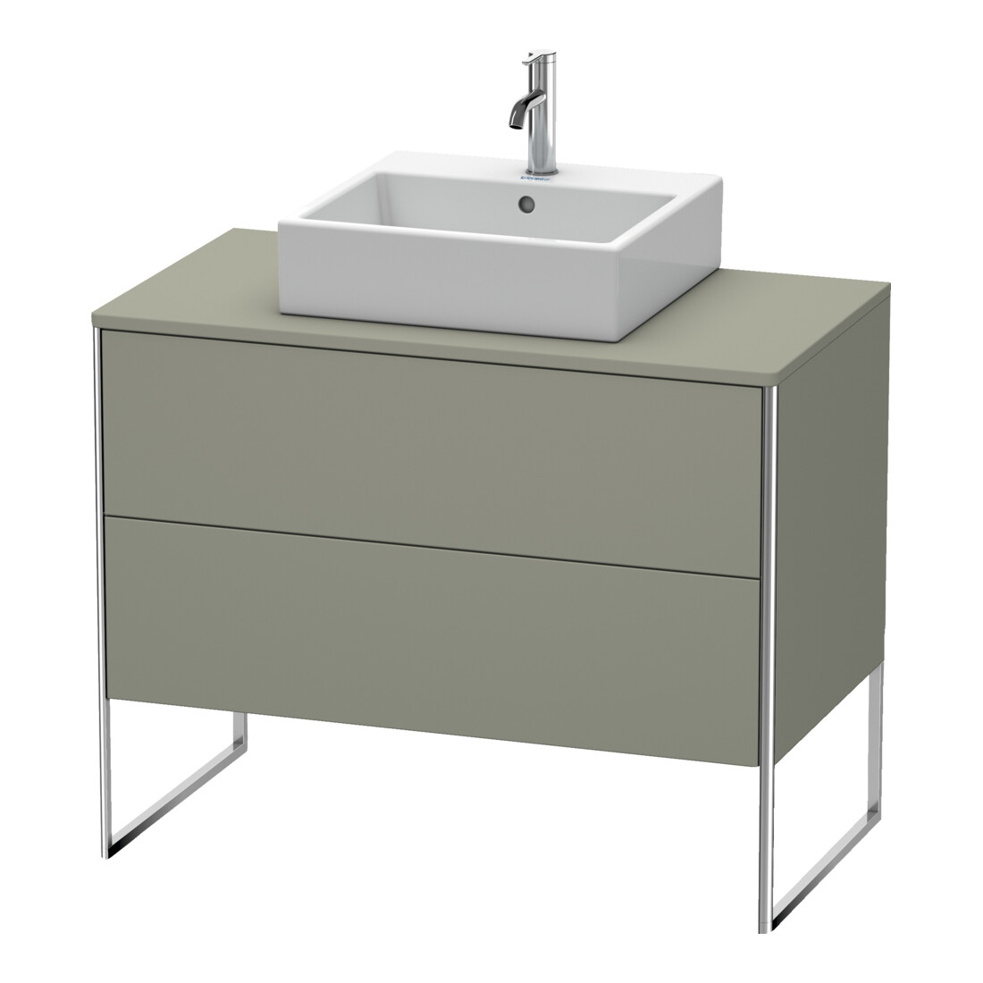 Duravit Meuble sous lavabo XSquare 100x54,8 cm, st-g m, f K, 2 tiroirs, deb.