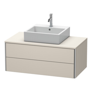 Duravit Meuble sous lavabo XSquare 100x54,8 cm, T mat, 2 tiroirs, suspendu