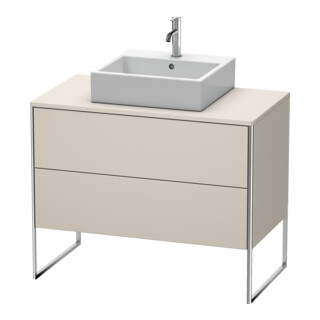 Duravit Meuble sous-lavabo XSquare 100x54,8 cm, Taupe, 2 tiroirs, suspendu