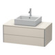 Duravit Meuble sous-lavabo XSquare 100x54,8cm, P, pour console, 2 tiroirs, suspendu-1