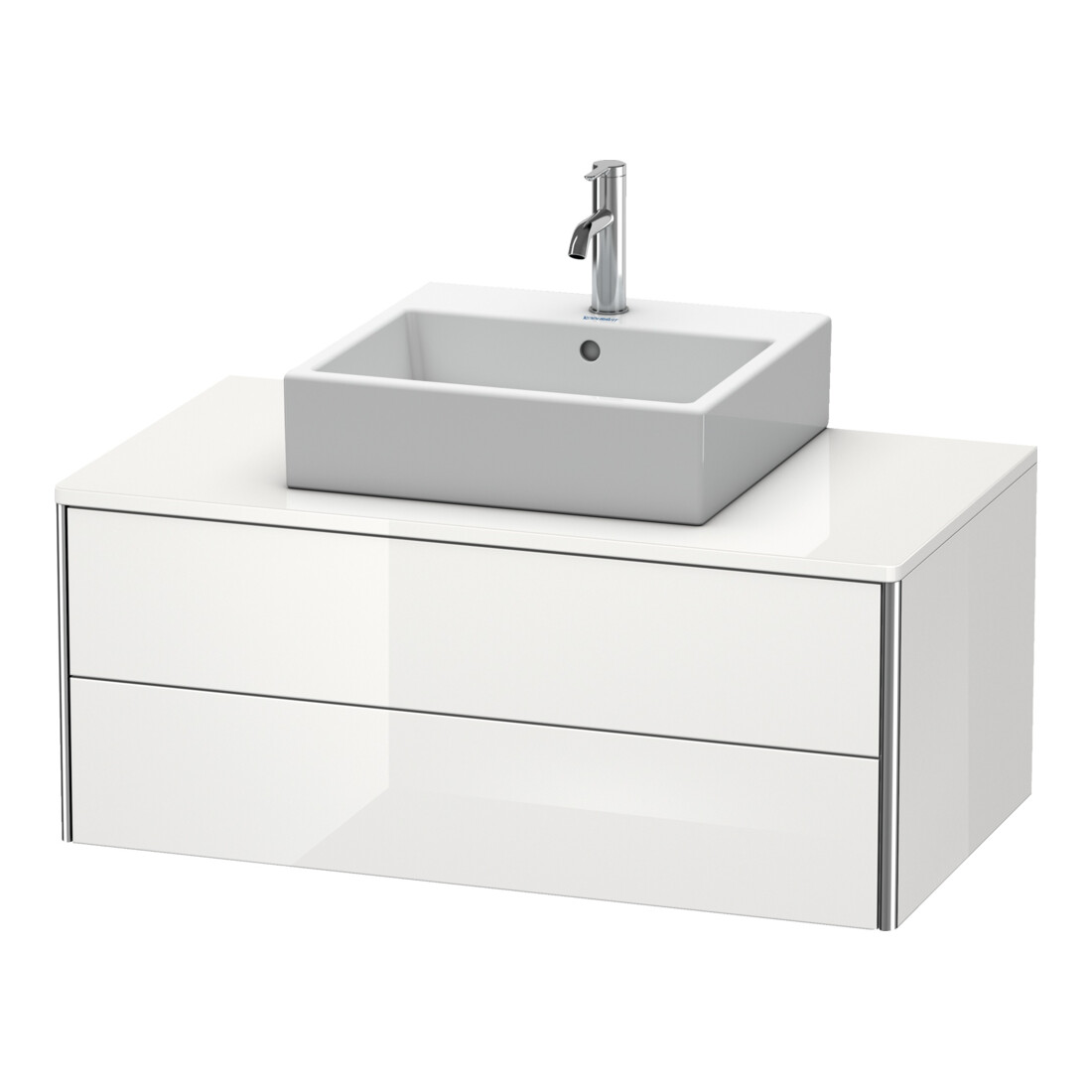 Duravit Meuble sous-lavabo XSquare 100x54,8cm, P, pour console, 2 tiroirs, suspendu