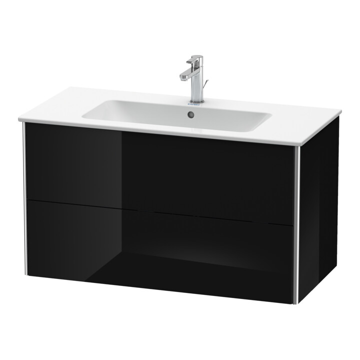 Duravit Meuble sous-lavabo XSquare 101x47,8 cm, blanc brillant, 2 tiroirs, suspendu