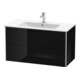 Duravit Meuble sous-lavabo XSquare 101x47,8 cm, blanc brillant, 2 tiroirs, suspendu-5