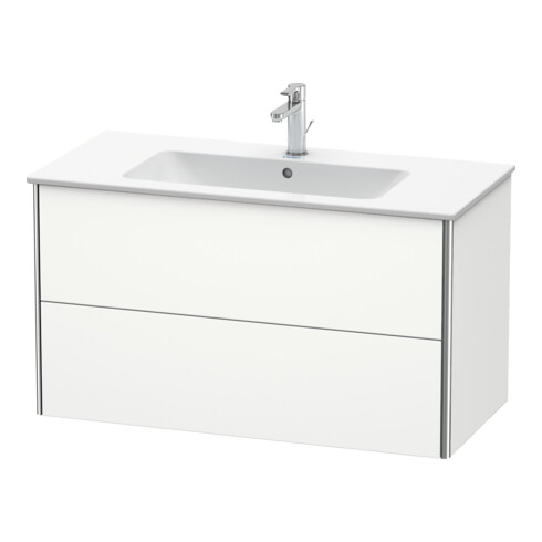 Duravit Meuble sous-lavabo XSquare 101x47,8 cm, blanc mat, 2 tiroirs, suspendu