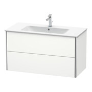 Duravit Meuble sous-lavabo XSquare 101x47,8 cm, blanc mat, 2 tiroirs, suspendu-2