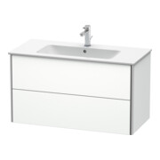 Duravit Meuble sous-lavabo XSquare 101x47,8 cm, blanc mat, 2 tiroirs, suspendu