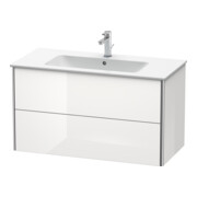Duravit Meuble sous-lavabo XSquare 101x47,8 cm, blanc mat, 2 tiroirs, suspendu-2