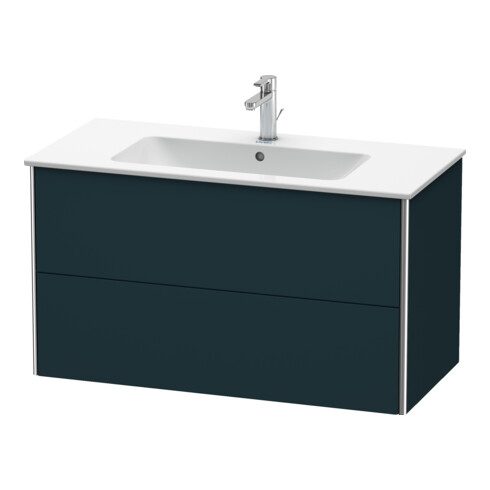 Duravit Meuble sous-lavabo XSquare 101x47,8 cm, blanc satin, 2 tiroirs, suspendu