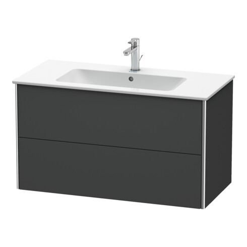 Duravit Meuble sous-lavabo XSquare 101x47,8 cm, graph m, 2 tiroirs, suspendu