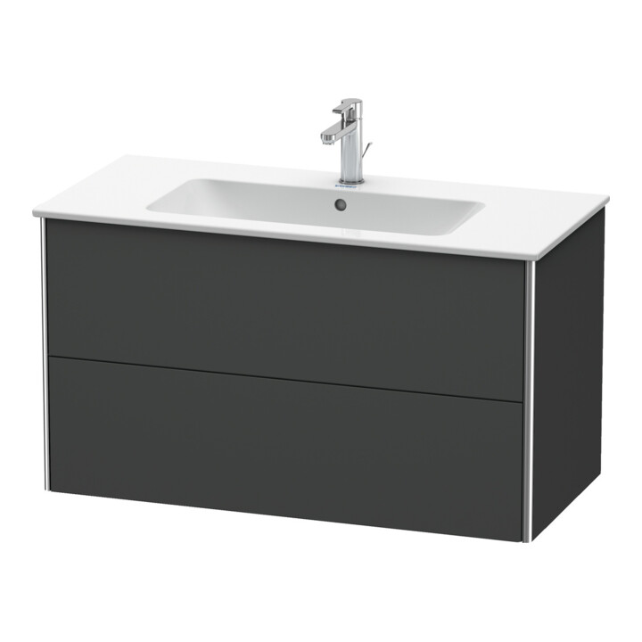 Duravit Meuble sous-lavabo XSquare 101x47,8 cm, graph m, 2 tiroirs, suspendu