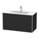 Duravit Meuble sous lavabo XSquare 101x47,8 cm, graphite mat, 2 tiroirs, suspendu-1