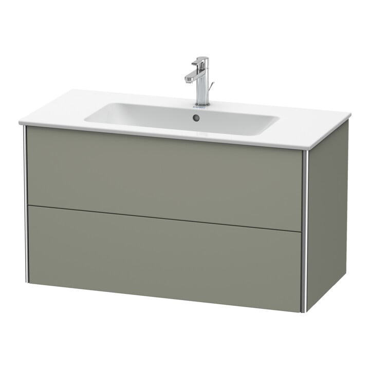 Duravit Meuble sous-lavabo XSquare 101x47,8 cm, st-g m, 2 tiroirs, suspendu
