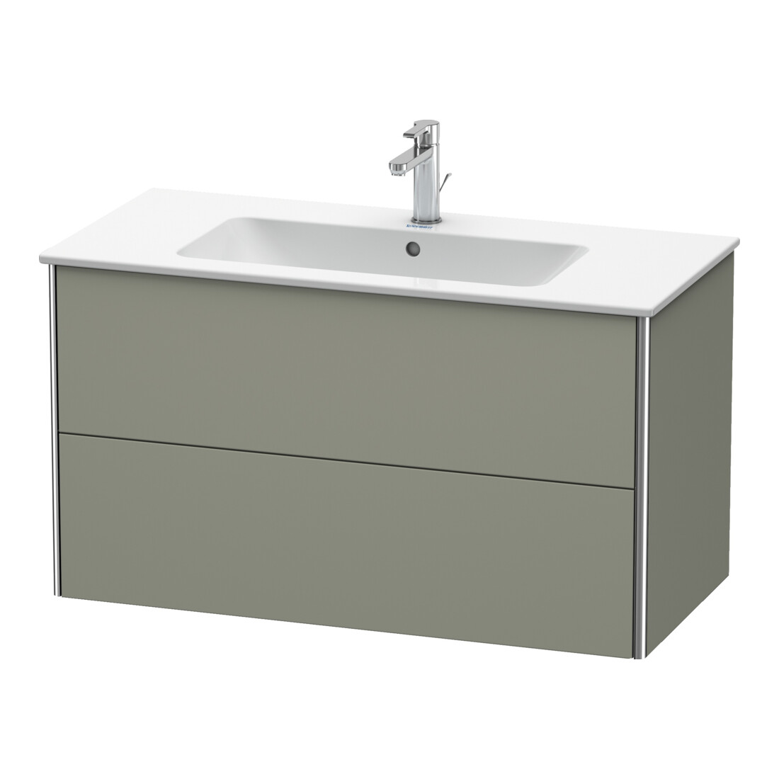 Duravit Meuble sous-lavabo XSquare 101x47,8 cm, st-g m, 2 tiroirs, suspendu