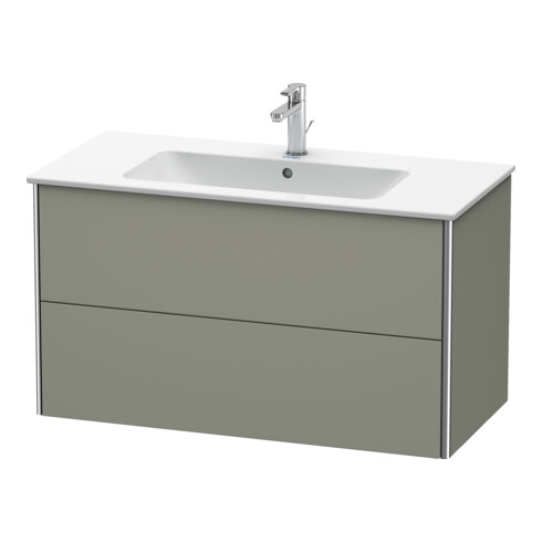 Duravit Meuble sous-lavabo XSquare 101x47,8 cm, st-g m, 2 tiroirs, suspendu