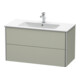 Duravit Meuble sous lavabo XSquare 101x47,8 cm, Tau mat, 2 tiroirs, suspendu-2