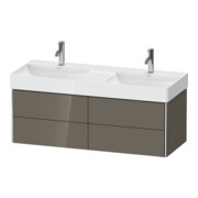 Duravit Meuble sous lavabo XSquare 118,4x46x39,7 cm, 4 tiroirs, blanc, laqué brillant-2