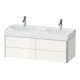 Duravit Meuble sous lavabo XSquare 118,4x46x39,7 cm, 4 tiroirs, blanc mat-1