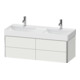 Duravit Meuble sous lavabo XSquare 118,4x46x39,7 cm, 4 tiroirs, blanc mat-5