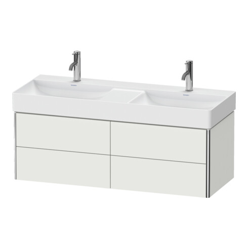 Duravit Meuble sous lavabo XSquare 118,4x46x39,7 cm, 4 tiroirs, blanc mat
