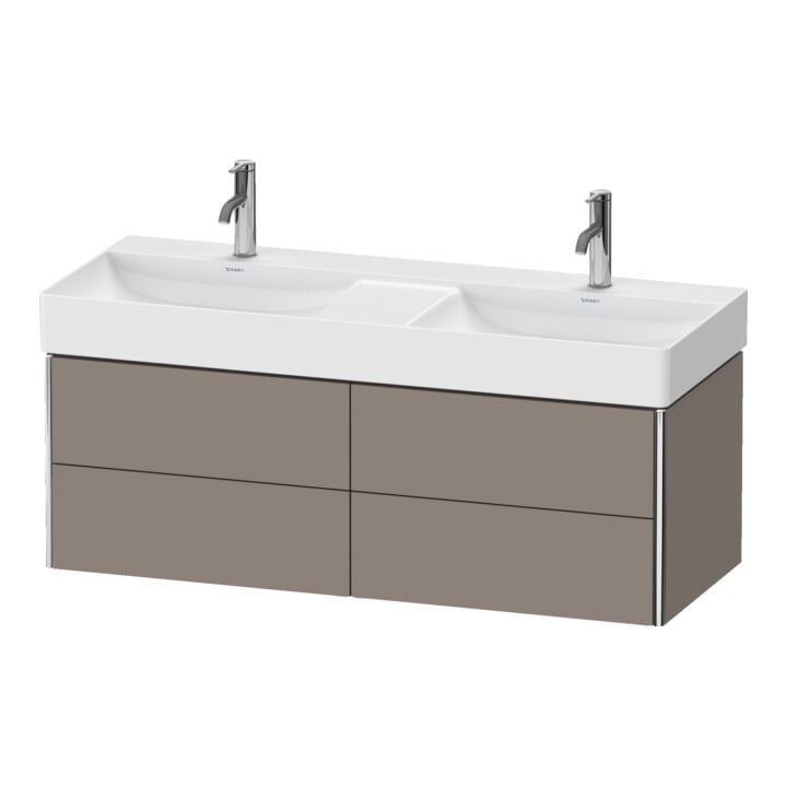 Duravit Meuble sous-lavabo XSquare 118,4x46x39,7 cm, 4 tiroirs, suspendu, bas. m
