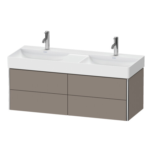 Duravit Meuble sous-lavabo XSquare 118,4x46x39,7 cm, 4 tiroirs, suspendu, bas. m