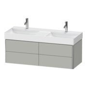 Duravit Meuble sous lavabo XSquare 118,4x46x39,7 cm, 4 tiroirs, suspendu, béton gris-2