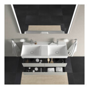 Duravit Meuble sous lavabo XSquare 118,4x46x39,7 cm, 4 tiroirs, suspendu, béton gris-4
