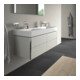 Duravit Meuble sous lavabo XSquare 118,4x46x39,7 cm, 4 tiroirs, suspendu, béton gris