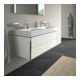 Duravit Meuble sous lavabo XSquare 118,4x46x39,7 cm, 4 tiroirs, suspendu, blanc brillant