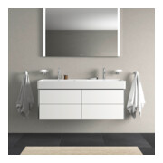 Duravit Meuble sous lavabo XSquare 118,4x46x39,7 cm, 4 tiroirs, suspendu, blanc mat-4